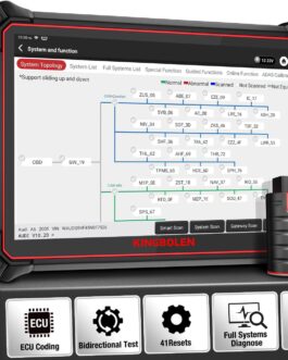 KINGBOLEN K10 Elite OBD2 Scanner, Advanced OE-Level Diagnostic Tool, ADAS Calibration, Bi-Directional, ECU Coding, 41+ Reset Services