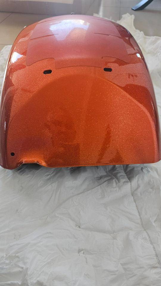 New Harley Davidson Breakout CVO Rear Fender in Orange - Image 2