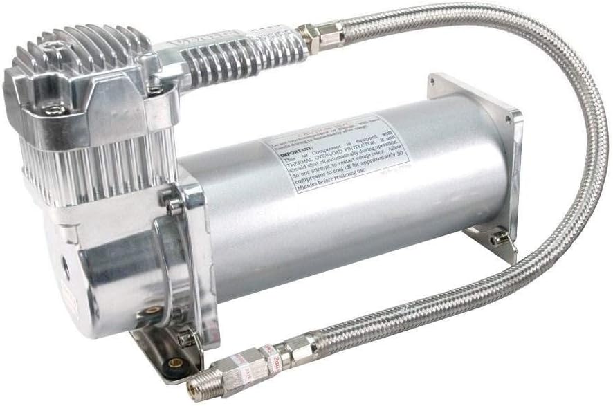 VIAIR 450C - Industrial Air Compressor for Drilling, Air Brushing, Spraying, Nailing | 12V Continuous Duty Cycle Compressor for OEM Applications | 150 PSI, up to 5 Gallon Tank (Silver) - Image 4